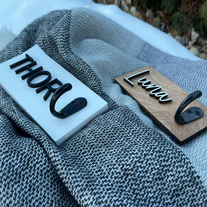 Personalized dog leash holder - custom dog leash holder