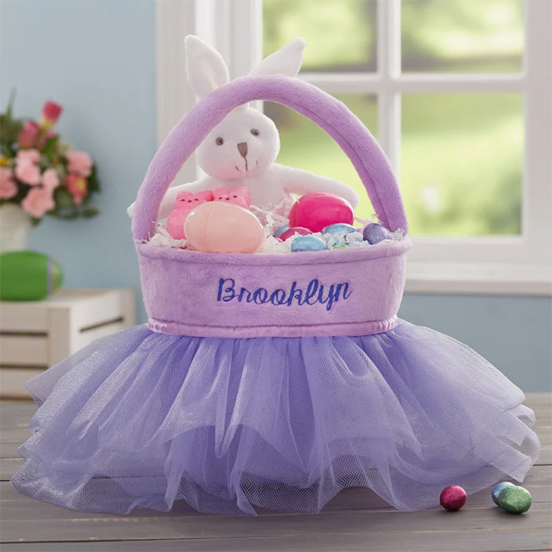 Personalized Purple Easter Basket