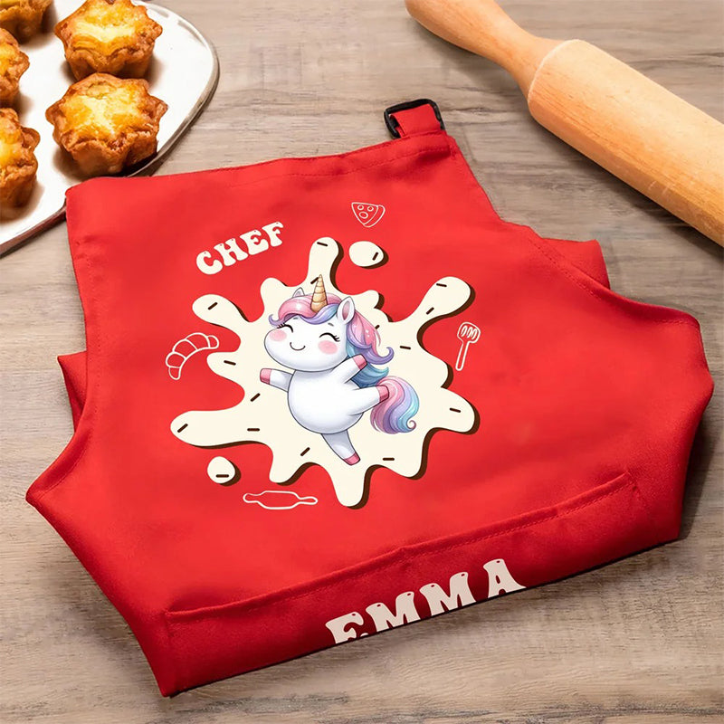 Personalized Cute Animal Adjustable Kid Apron