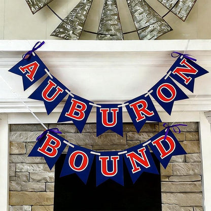 Custom College Bound Banner, Double Layer Letters, Large 6x8" Pennants