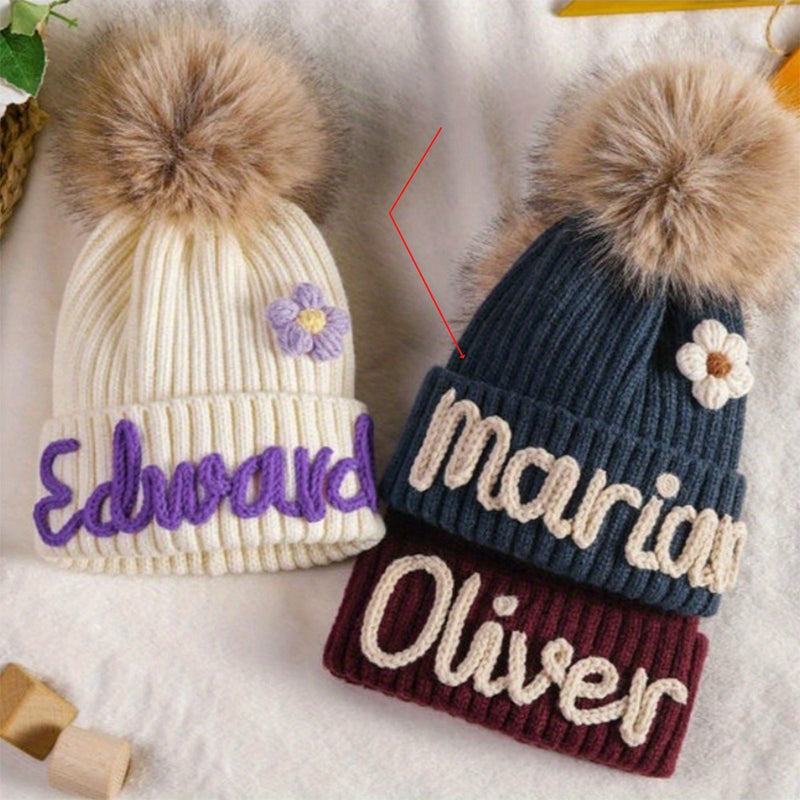 Personalized Embroidered Name Beanie Hat