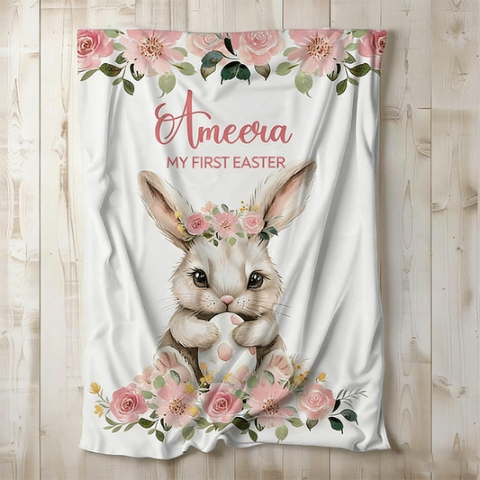 Baby’s First Easter Personalized Blanket