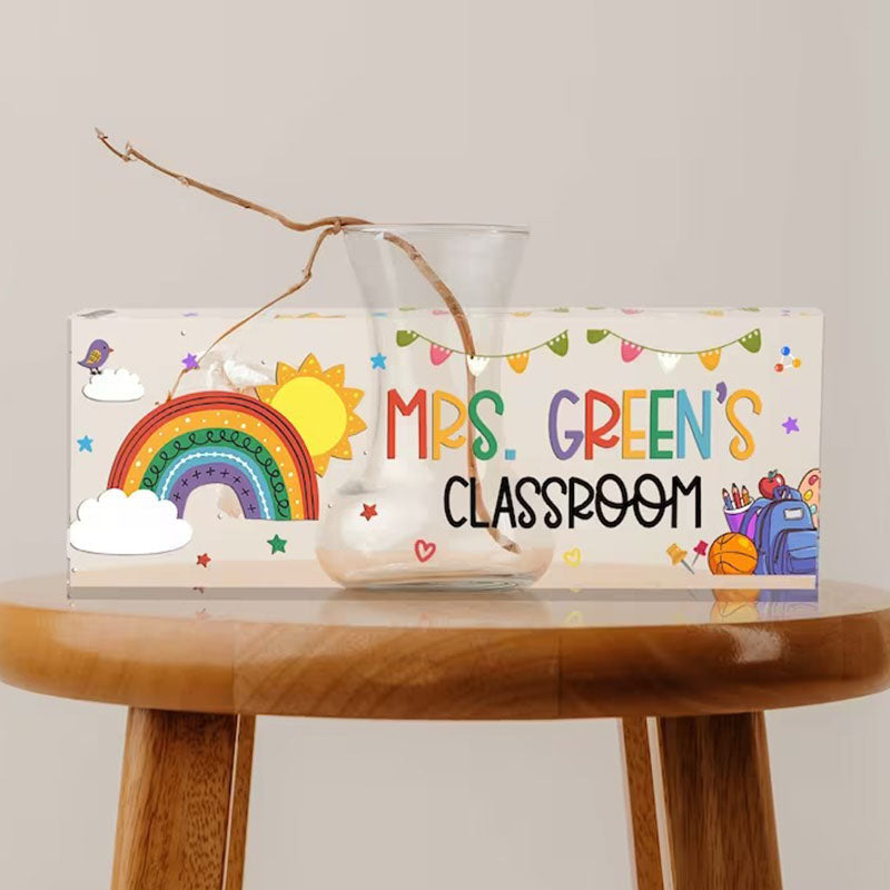 Teacher Name Plate, Teacher Desk Name Plate, Teacher Appreciation Gift