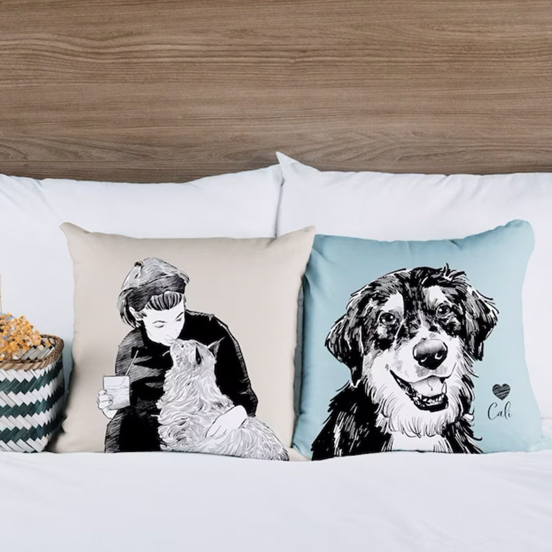Custom Dog Pillow, Personalized Dog Pillow, Custom Pet Pillow