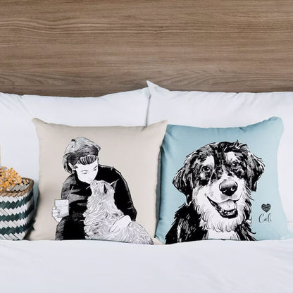 Custom Dog Pillow, Personalized Dog Pillow, Custom Pet Pillow
