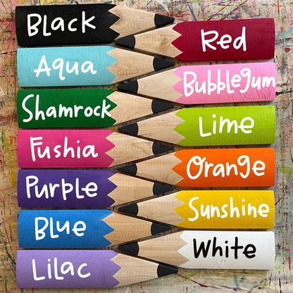 Personalized pencil sign, Teacher Gift, Back to school
