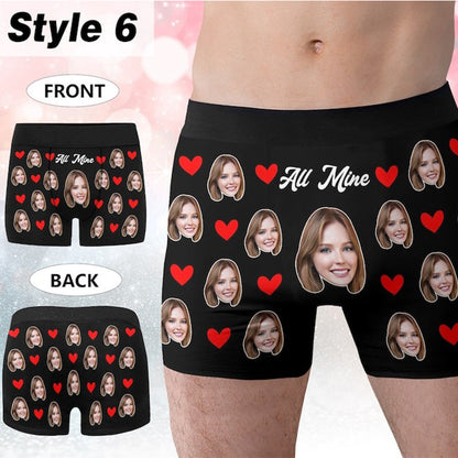 Personalized Boxers for Husband, Custom Face Underwear