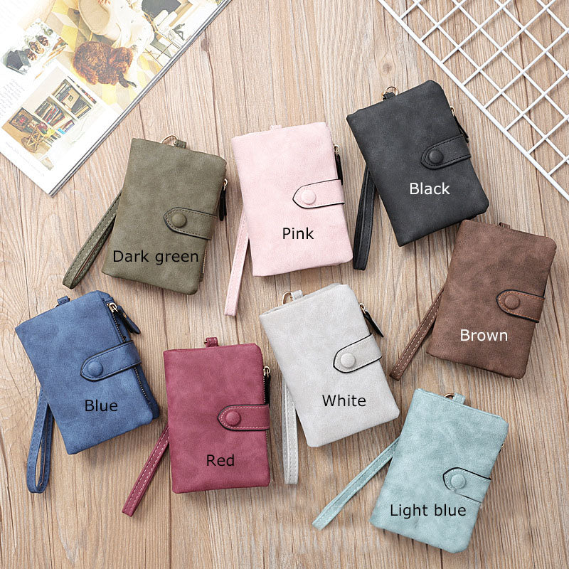 Personalized Vegan Leather Wallet Birth Flower Wallet Tri-Fold Wallet