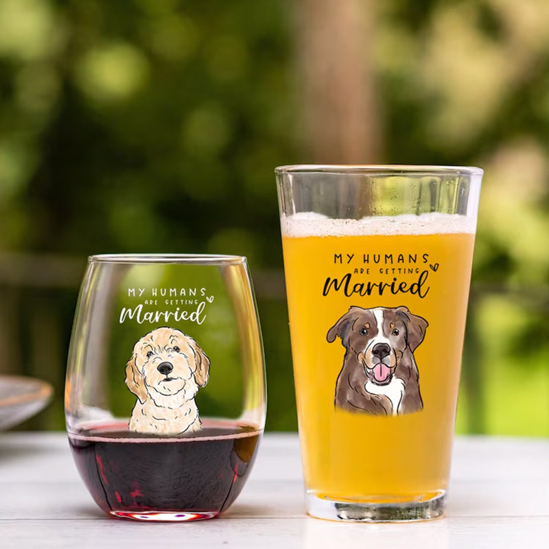 Custom Dog Engagement Gift, My Humans Are Getting Married Mug