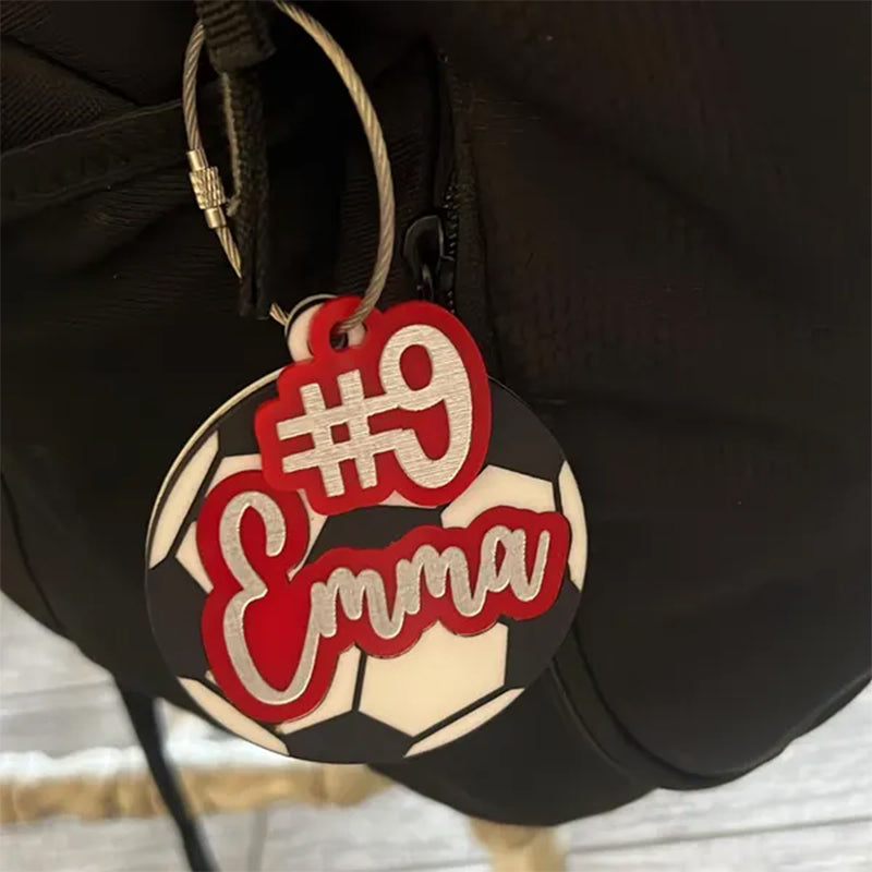 Soccer Bag Tag or keychain