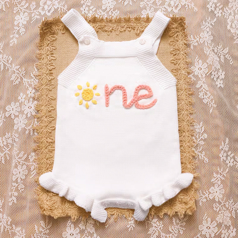 Personalized Baby Girl Romper, Custom Baby Name Romper