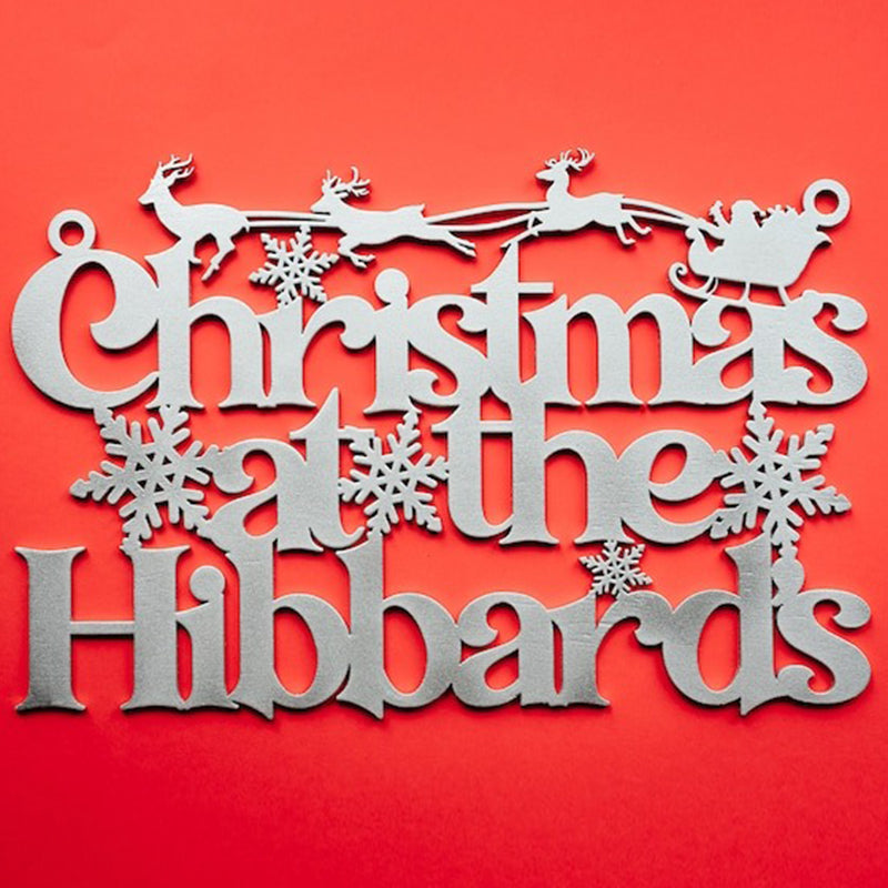 Personalised Family Christmas Sign