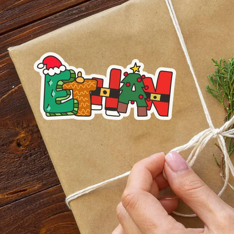 Personalized Christmas Stickers | Custom Christmas Gift Stickers