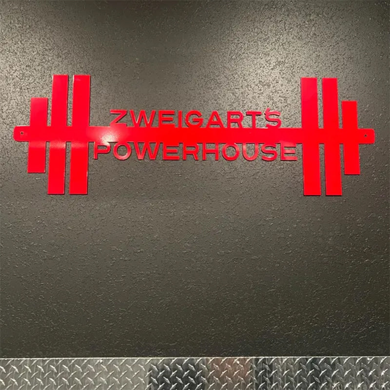 Personalized Home Gym Sign - Work Out - Custom Gym Sign