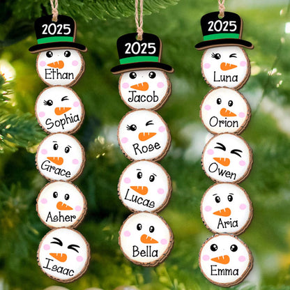 Custom Snowman Christmas Ornament 2025, Funny Family Ornament Gift Ideas