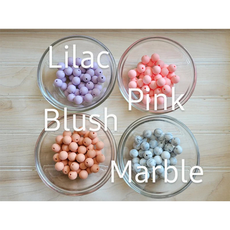 Personalized Silicone Decade Rattle Rosary, Baby and Child's First Rosary