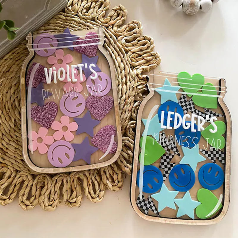 Kindness Jar Set | Reward Jar Set | Personalized Jar with Tokens