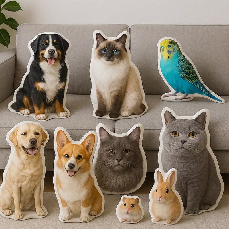 Personalized 3D Pet Pillow Custom Shape Pet Pillow Dog Pillow Cat Pillow Pet