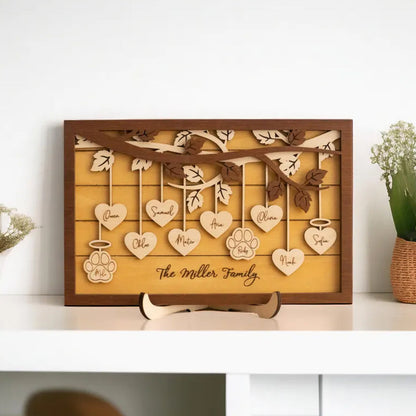 Personalized Tree Family Name, Gift For Mom,