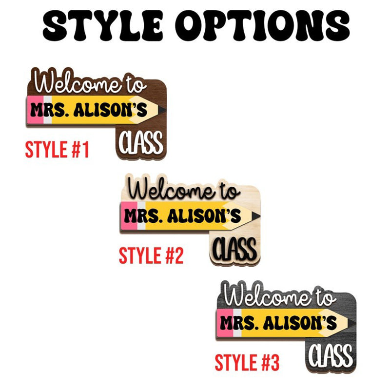 Custom Teacher Door Sign