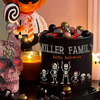 Personalized Halloween Candy Bowl For Halloween Home Decoration