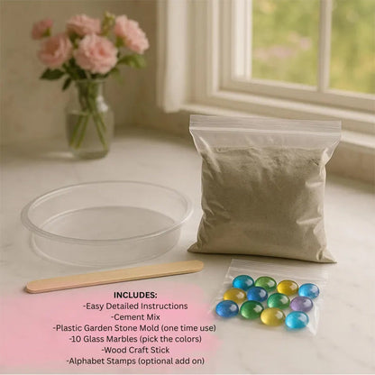 DIY Personalized Garden Stone Kit, Handprint Garden Stone