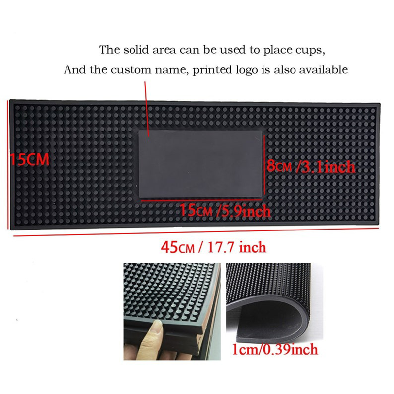 Bar Mat, Personalized Home Bar Coffee Bartender Mat Present