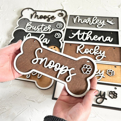 Personalized Dog Name Plate, Kennel Name Sign, Dog Crate Name Plaque