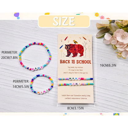 Mommy And Me Matching Bracelet, First Day Of School Bracelet