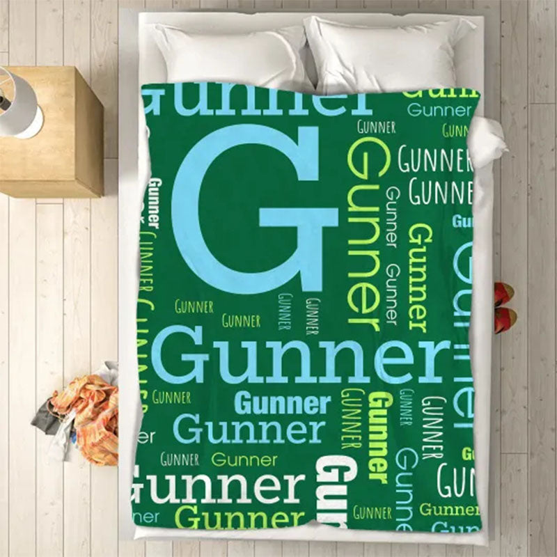 Custom Blanket with Name - Personalized Blanket - Name Blanket