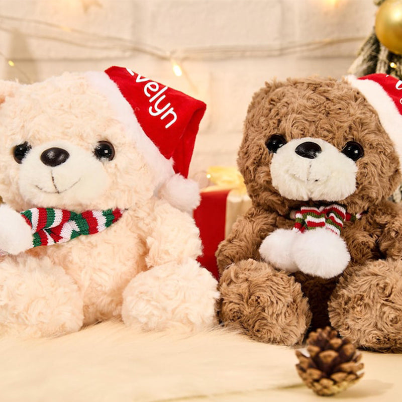 Personalised Christmas Plush Toys,Teddy Bear With Name