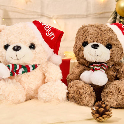 Personalised Christmas Plush Toys,Teddy Bear With Name