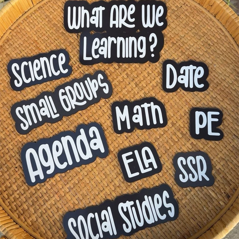 White Board Custom Magnetic Labels