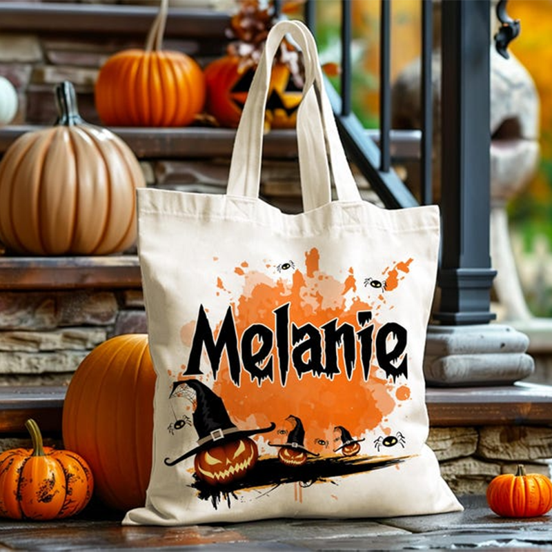 Personalized Halloween Tote Bag