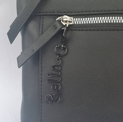 Custom black Name Keychain, Name keychain