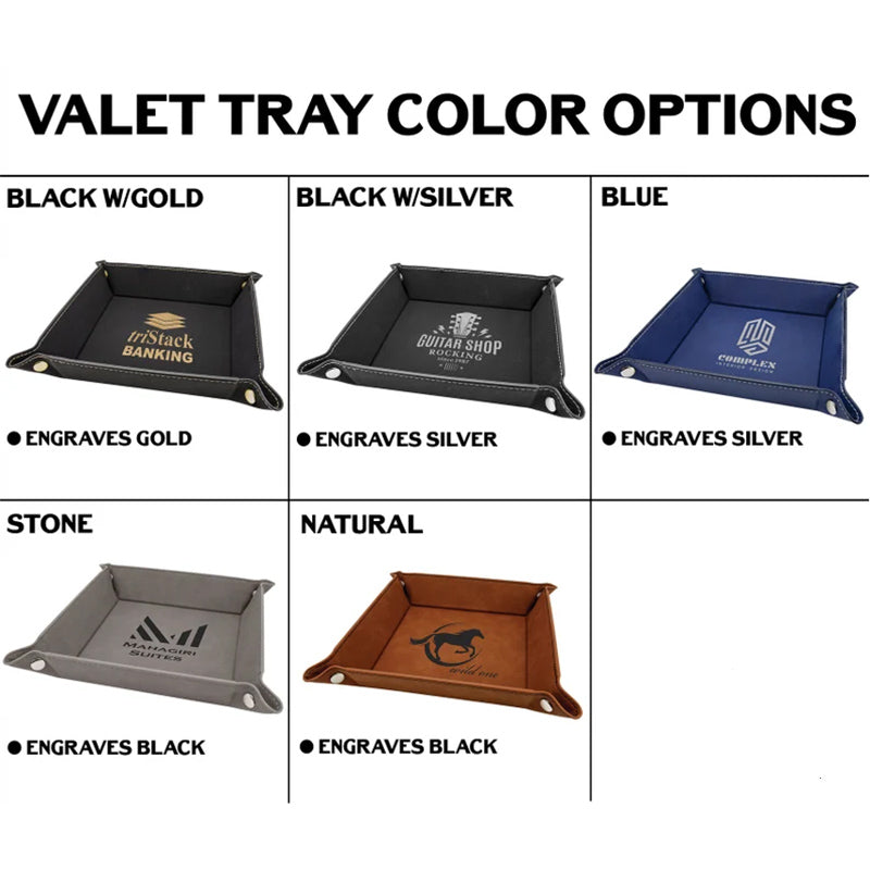 Valet Tray, Leather Valet Tray, Mens Valet Tray, Personalized Valet Tray