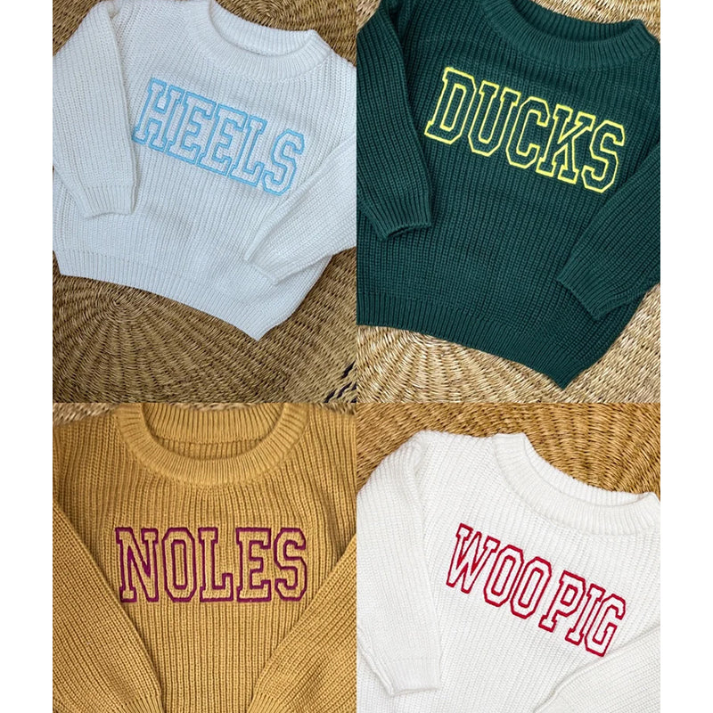 Baby/Toddler Customized Sports Teams Sweaters