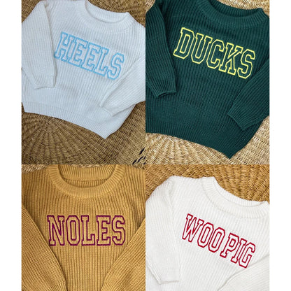 Baby/Toddler Customized Sports Teams Sweaters