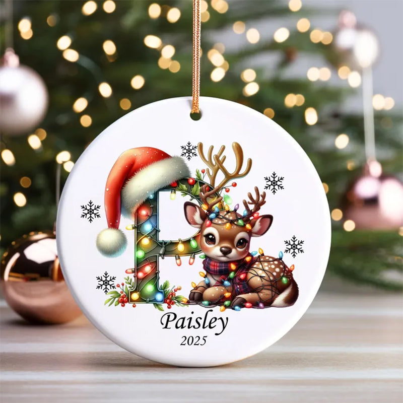 Christmas Ornaments Personalized Reindeer Name ornament