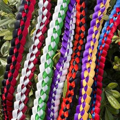 Custom Braided Ribbon Lei, Personalized Graduation Gift Class of 2026