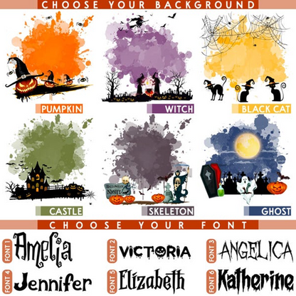 Personalized Halloween Tote Bag