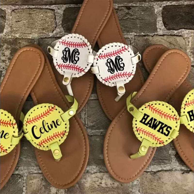 Personalized Baseball/Softball/Football Flip Flops