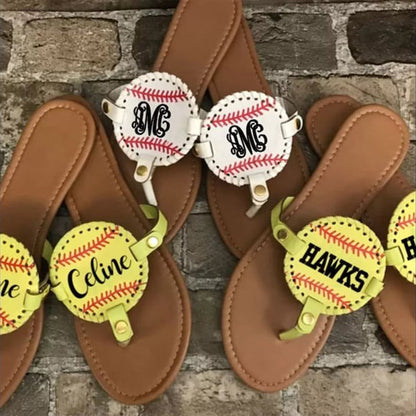 Personalized Baseball/Softball/Football Flip Flops