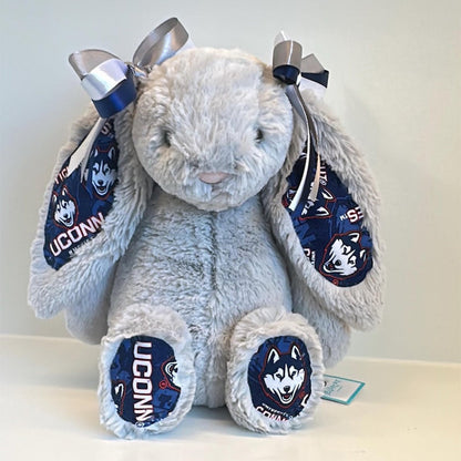 Custom Collegiate Jellycat Bunny: College Acceptance, Graduation