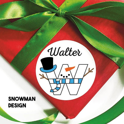 Personalized Christmas Name Tags, Kids Xmas Lights Gift Tags