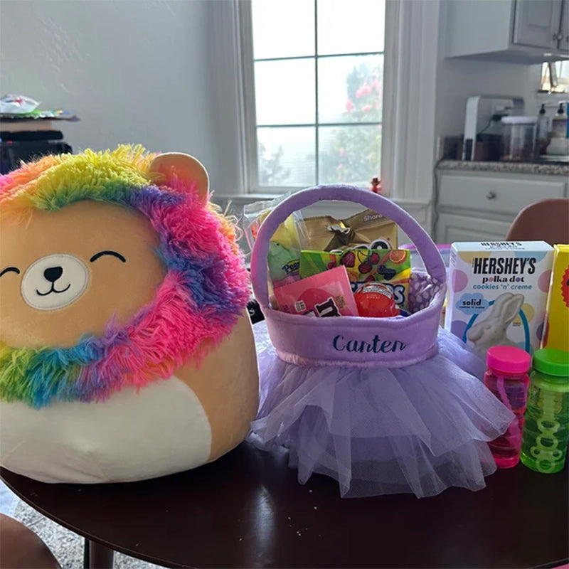 Personalized Purple Easter Basket