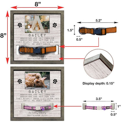 Memorial Pet Collar Sign,Memorial Standing Frame