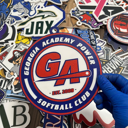 Any Logo Custom Sports Turnover Chain, Oversized Medallion, Team mascot