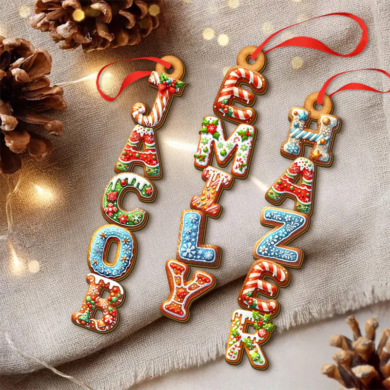 Gingerbread Letter Ornament