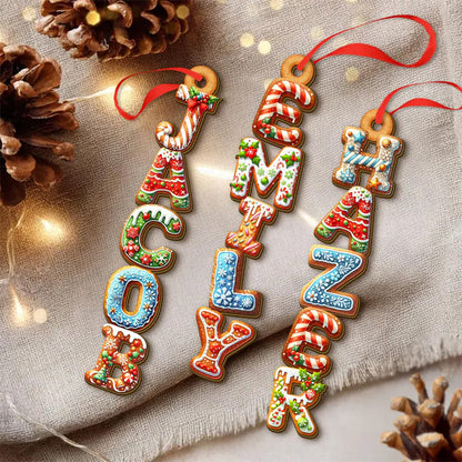 Gingerbread Letter Ornament